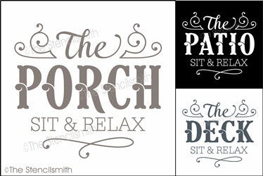 6854 - The ... sit & relax - The Stencilsmith