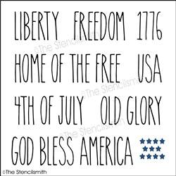 6872 - Patriotic words - The Stencilsmith