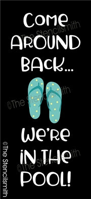 6879 - come around back we're in the pool - The Stencilsmith