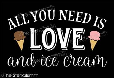 6883 - all you need is LOVE and ice cream - The Stencilsmith