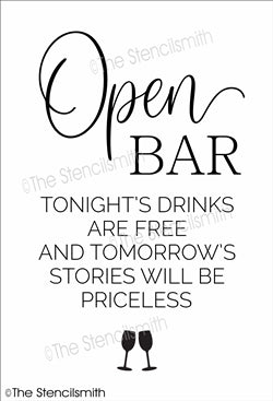 6906 - Open Bar - The Stencilsmith