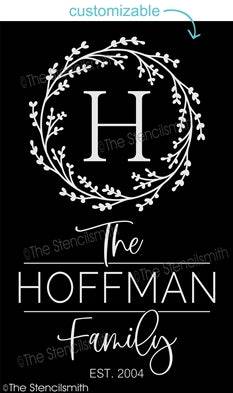 6920 - Monogram Family Name - The Stencilsmith