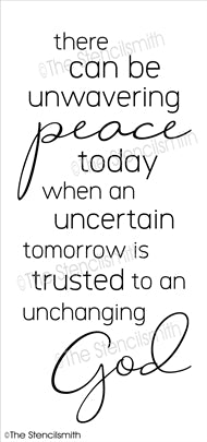 6929 - there can be unwavering peace - The Stencilsmith