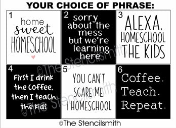 6949 - homeschool minis - The Stencilsmith