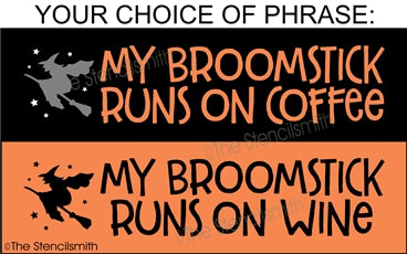 6967 - my broomstick runs on - The Stencilsmith