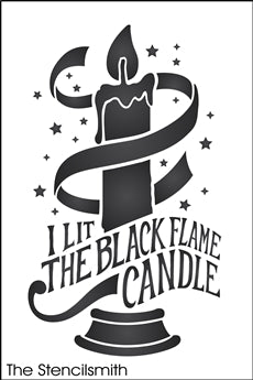 6969 - I lit the black flame candle - The Stencilsmith
