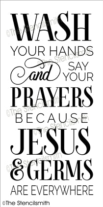 6980 - Wash your hands and say - The Stencilsmith