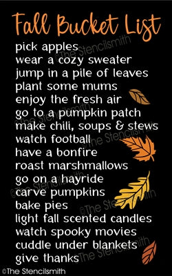 6997 - Fall Bucket List - The Stencilsmith