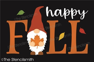 7015 - happy FALL (gnome) - The Stencilsmith