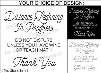 7032 - Distance Learning in progress - The Stencilsmith