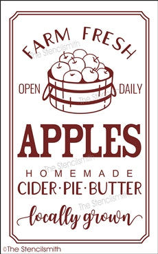 7038 - farm fresh APPLES - The Stencilsmith