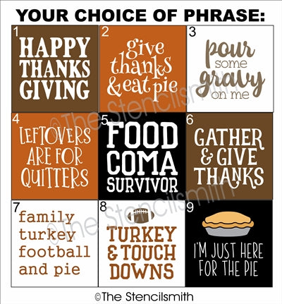 7039 - Thanksgiving minis - The Stencilsmith