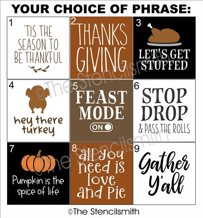 7040 - Thanksgiving minis - The Stencilsmith