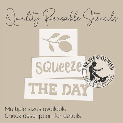 10015 Squeeze The Day Lemon Block Set Stencils