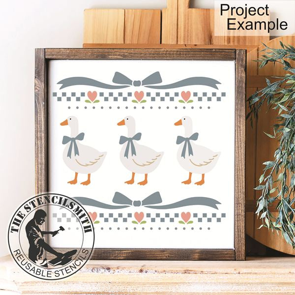10037 Blue Ribbon Goose Stencil