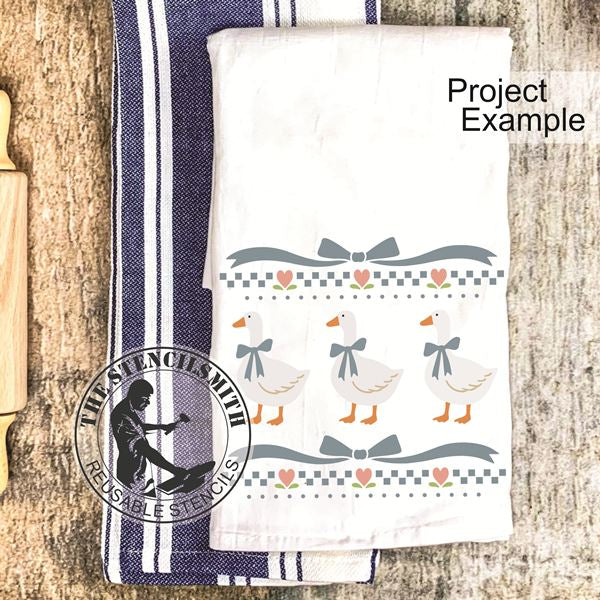 10037 Blue Ribbon Goose Stencil