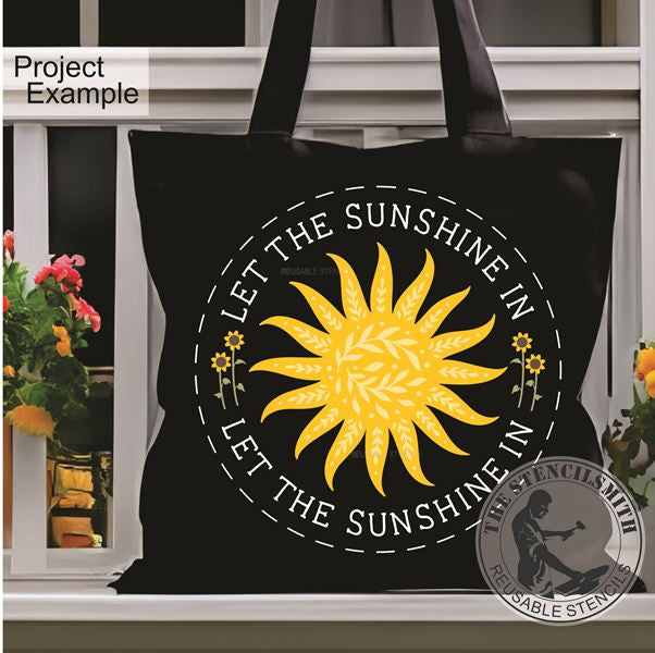 10045 Let The Sunshine In Stencil