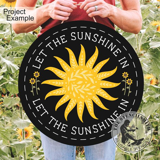 10045 Let The Sunshine In Stencil