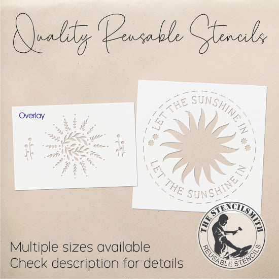 10045 Let The Sunshine In Stencil - The Stencilsmith