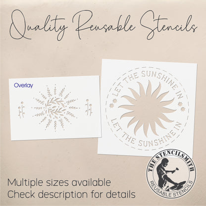 10045 Let The Sunshine In Stencil - The Stencilsmith