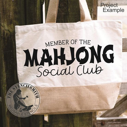 10055 Mahjong Social Club Stencil