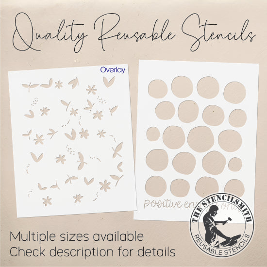 10064 Positive Energy Only Oranges Stencil - The Stencilsmith