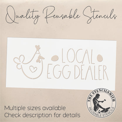 10091 Local Egg Dealer Stencil - The Stencilsmith