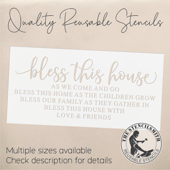 10092 Bless This House Stencil - The Stencilsmith