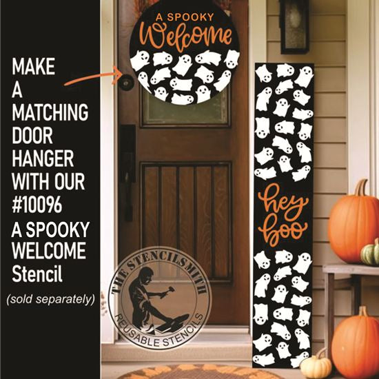 10095 Hey Boo Ghost Pattern Stencil Set - The Stencilsmith