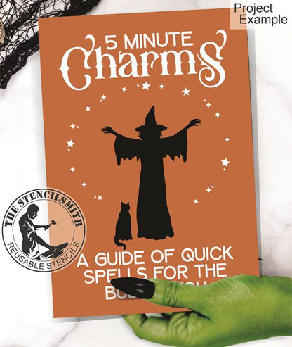 10097 Witchy Spell Book Stencil Sets