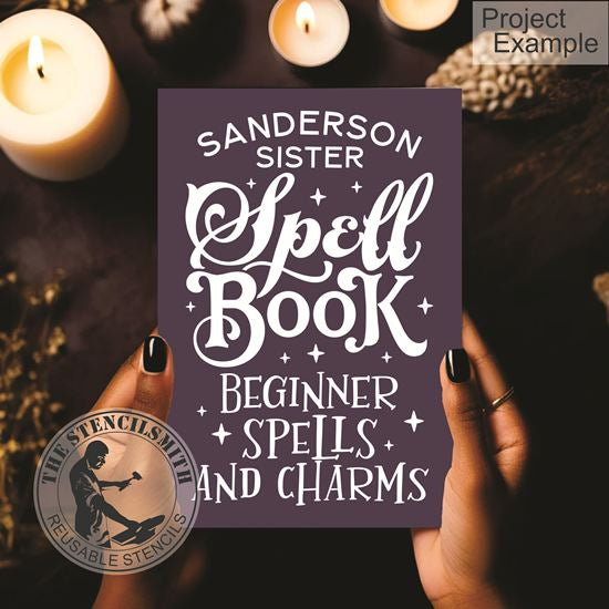 10097 Witchy Spell Book Stencil Sets