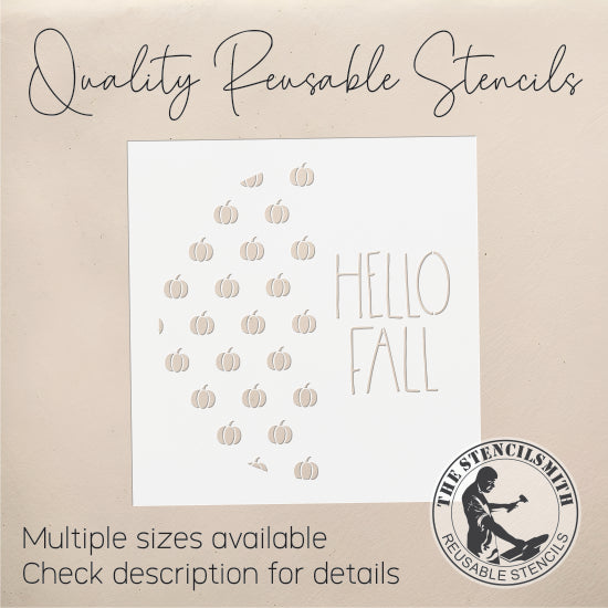 10103 Hello Fall Stencil - The Stencilsmith