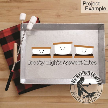 10105 Toasty Nights S'mores Stencil