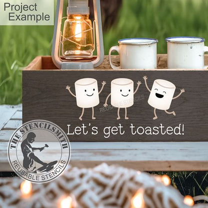 10106 Let's Get Toasted! Marshmallow Stencil