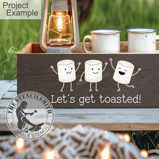 10106 Let's Get Toasted! Marshmallow Stencil