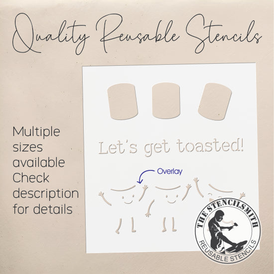 10106 Let's Get Toasted! Marshmallow Stencil - The Stencilsmith