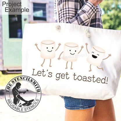 10106 Let's Get Toasted! Marshmallow Stencil