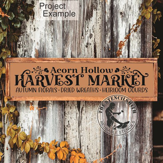 10112 Acorn Hollow Harvest Market Stencil