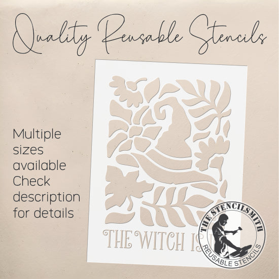 10114 The Witch Is In Stencil - The Stencilsmith