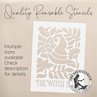 10114 The Witch Is In Stencil - The Stencilsmith