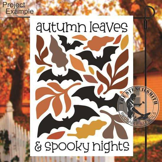 10115 Autumn Leaves & Spooky Nights Stencil - The Stencilsmith