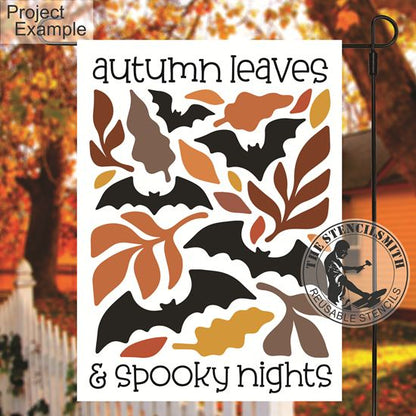 10115 Autumn Leaves & Spooky Nights Stencil - The Stencilsmith