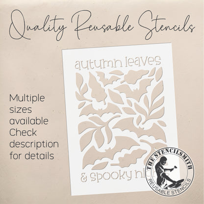10115 Autumn Leaves & Spooky Nights Stencil - The Stencilsmith