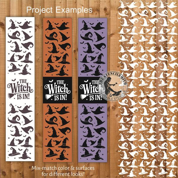 10119 The Witch Is In Pattern Stencil Set - The Stencilsmith