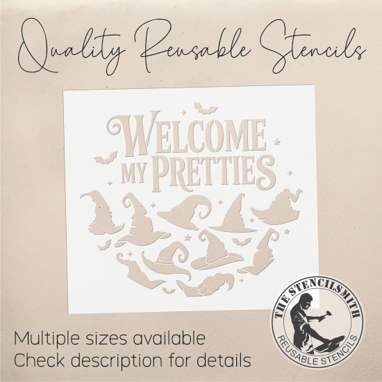 10120 Welcome My Pretties Stencil - The Stencilsmith