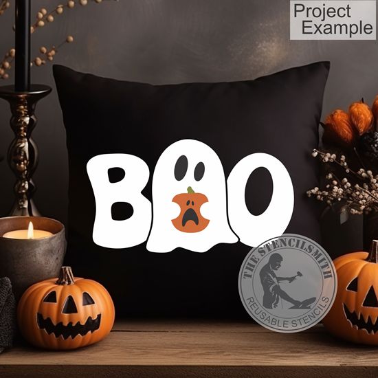 10125 Boo Ghost Stencil - The Stencilsmith