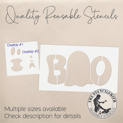 10125 Boo Ghost Stencil - The Stencilsmith