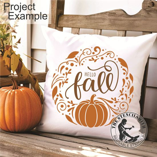 10130 Hello Fall Stencil - The Stencilsmith
