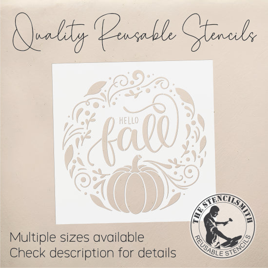10130 Hello Fall Stencil - The Stencilsmith