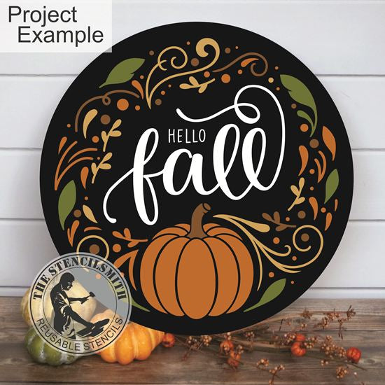 10130 Hello Fall Stencil - The Stencilsmith